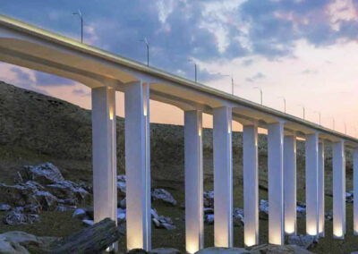 Disegni Esecutivi del Ponte a Conci in Qiddiya KSA